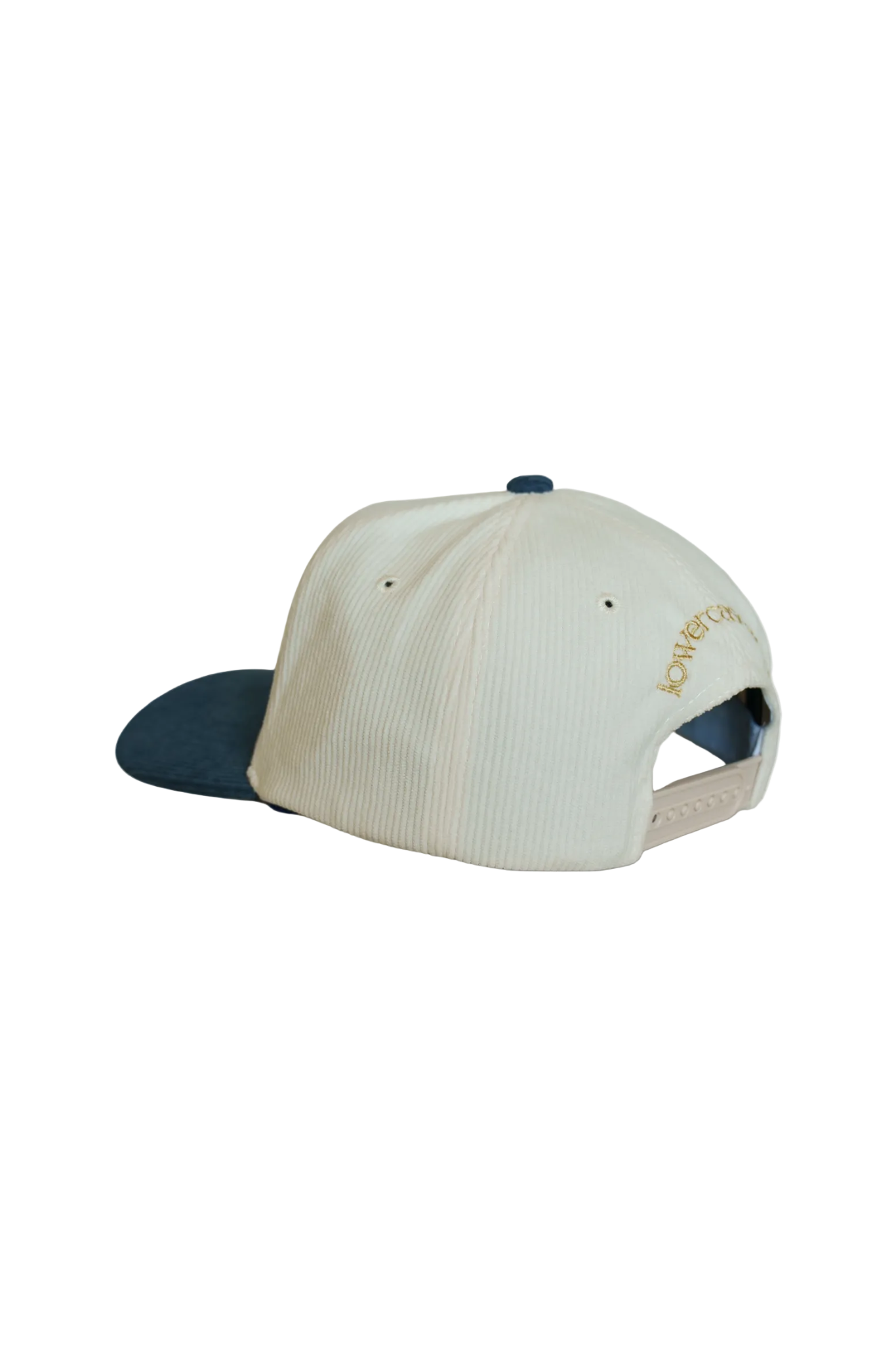Beige and navy cap 
