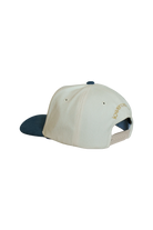 Beige and navy cap 